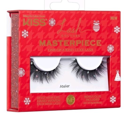 Kiss Lash Couture Masterpiece One-Of-A-Kind Luxe Lash w/Rhinestones - Picture 8 of 9